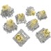 Set 55 contacte personalizate AQIRYS - HaiMu Crystal Yellow (Super Silent)