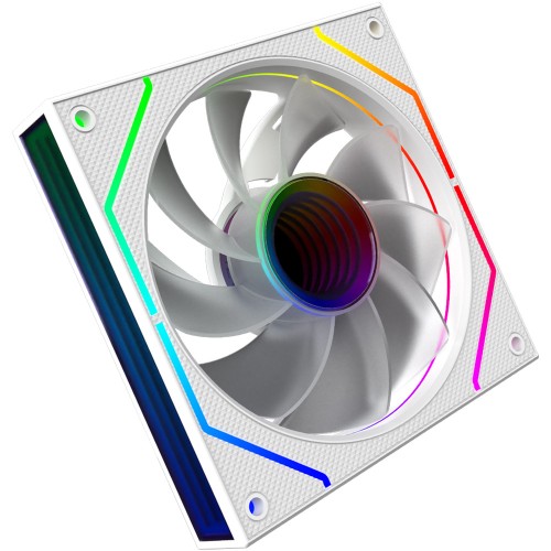 Ventilator 120 mm Reverse Blade AQIRYS Cetus 4P-12RB26W-ARGB Ventilator 120 mm Reverse Blade AQIRYS Cetus 4P-12RB26W-ARGB